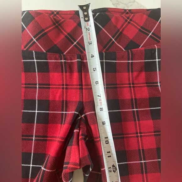 Torrid Picket Picie Skinny Studio Luxe Pointe High-rise Pants Size 00 Red Black - Picture 9 of 10